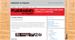 Desktop Screenshot of kabbalahenespanol.com